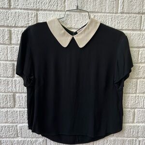 Black and Cream Women's Top